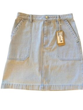 A.P.C. Mini Skirt Light Blue Denim Mini Skirt EU 36 = Small 4-6 NEW